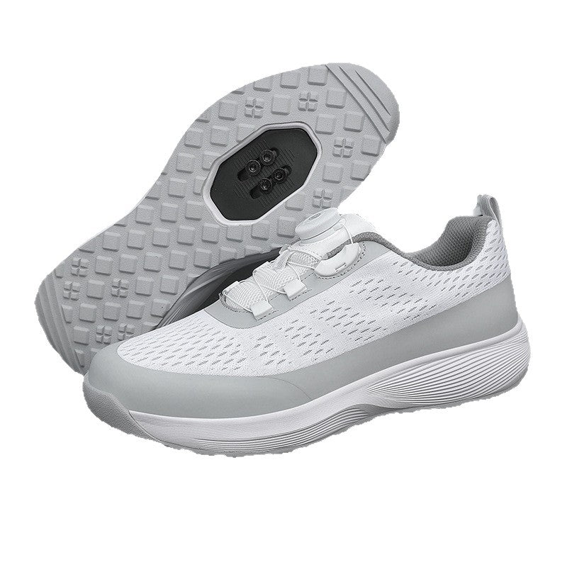 Professional Cycling Shoes Portable Rotating Button Anti-Skid Outdoor Sports Training Shoes Bicycle Shoes Mountain Lock Shoes