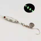 Spanish mackerel iron plate small fat man iron plate luya bait speed sink with sequin hook mackerel cannonball yellow bonito sea fishing shore throwing boat fishing
