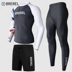 Sun Protection Swimsuit Men's Surfing Suit Split Quick-Drying Tight Jellyfish Suit Snorkeling Suit Wetsuit Full Body Long-Sleeved Trousers