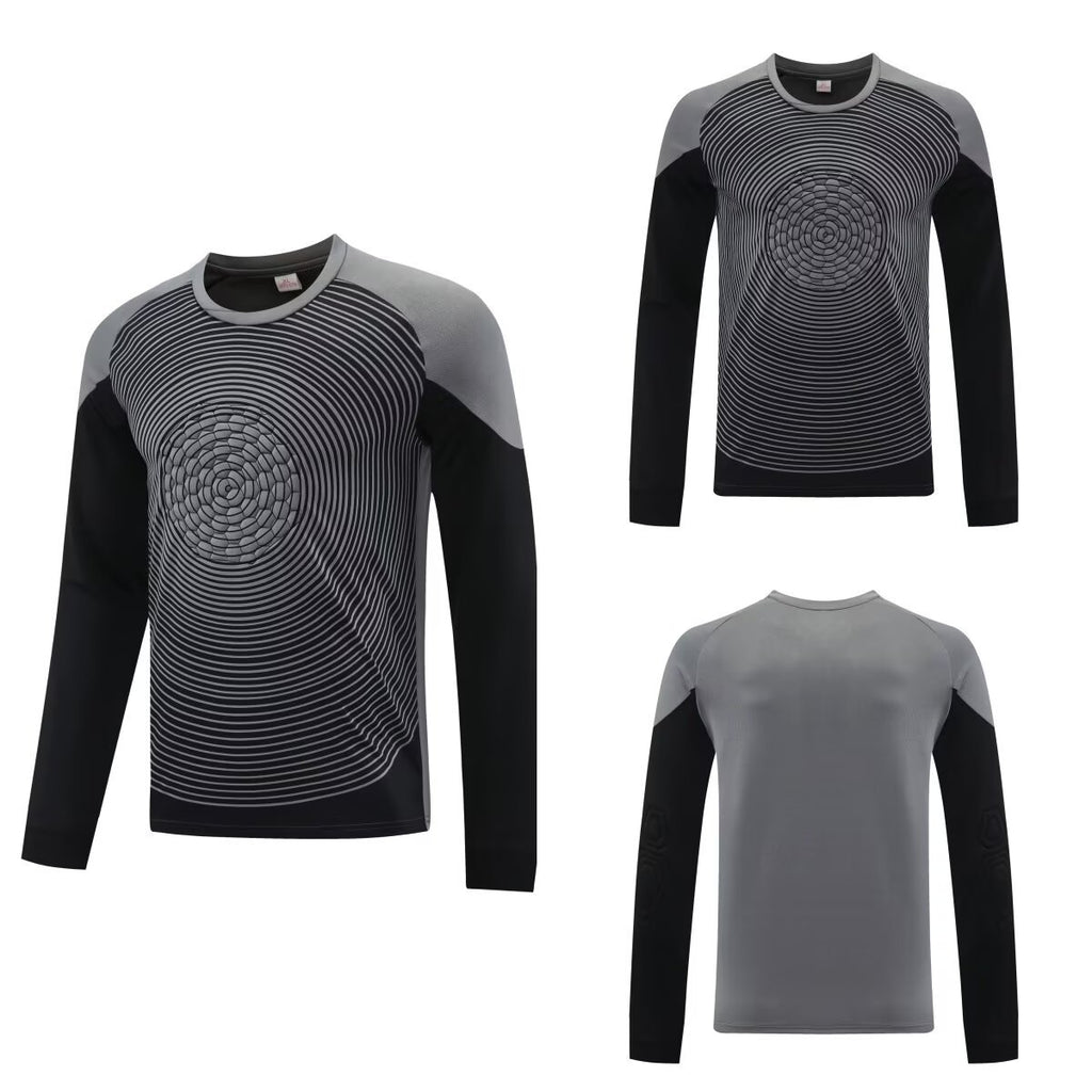 2025 Football Goalkeeper suit Long Sleeve Competition Training Team Uniform Breathable Children's Cross-border Foreign Trade Jersey Printable