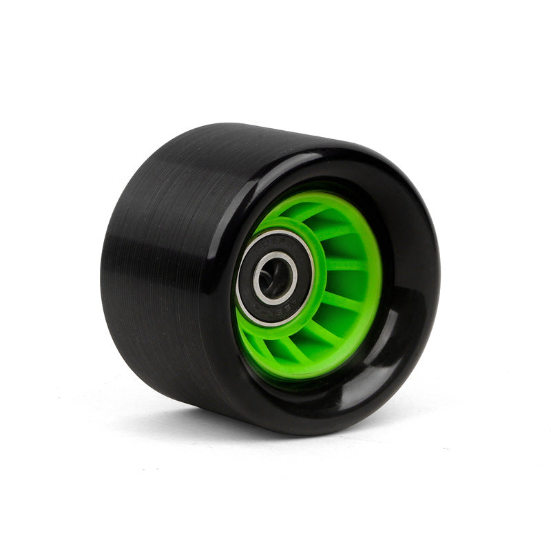 6242 double-row roller skates car wheel four-wheel skates high hardness speed pulley roller skates PU non-flash wheels
