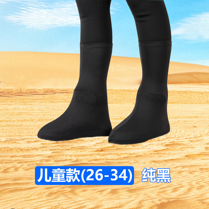 Desert Anti-sand Shoe Cover Foot Cover Hiking Travel Equipment Mingsha Mountain Children's Beach Travel Anti-wear Elastic Shoe Cover