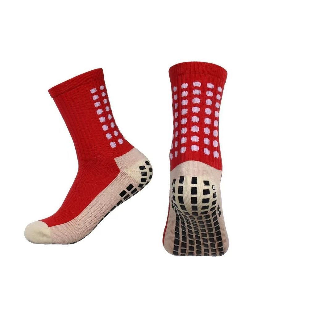 Temu Five-Piece Set of Yellow Sports Socks, Football Socks, Mid-Tube Glue Anti-Slip Socks, Leg Guards, Bandage Drawstring Bag