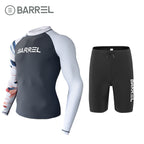 Sun Protection Swimsuit Men's Surfing Suit Split Quick-Drying Tight Jellyfish Suit Snorkeling Suit Wetsuit Full Body Long-Sleeved Trousers