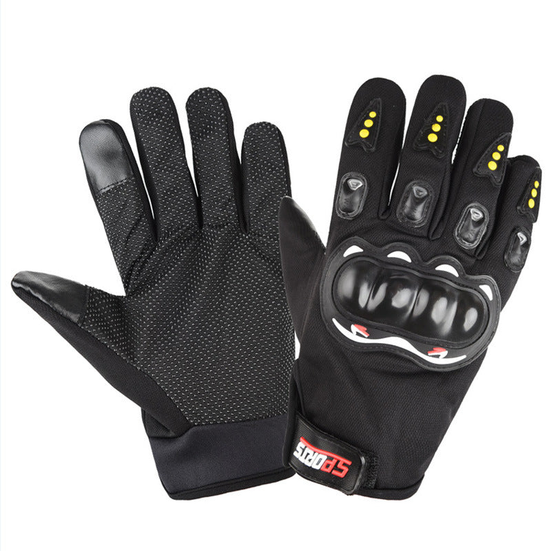 Motorcycle Gloves for Summer Season, Men and Women, for Motorcycle Riding, Outdoor Sports, Fleece-Lined, Thickened, Warm, Cold-Proof, Tactical Gloves