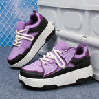 Factory Direct Sales New Children's Four-Wheel Heelys Shoes for Girls and Girls Invisible Roller Skates Cross-Border Student Roller Skating