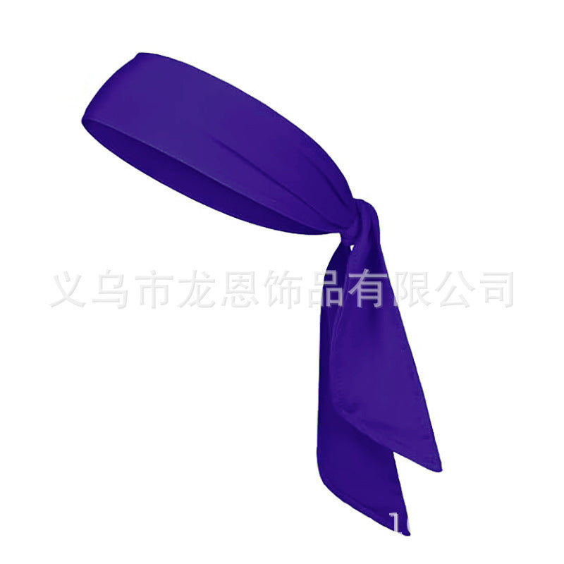 Men's and Women's Sports Hair Band Sweat Absorbent Headband Breathable Quick-drying Hair Band Solid Color Tennis Headband Strap Pirate Headband
