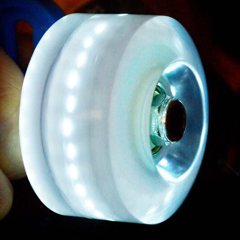 Double-row roller skates luminous wheel four-wheel skates skateboard universal transparent flash wheel skating rink roller skate wheel