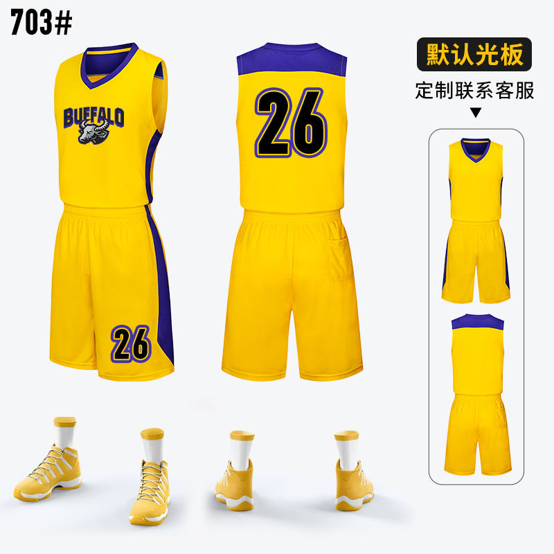 Children Adult Basketball Clothing suit Printing Training Camp Student Competition Training Clothing Youth Sports Vest Printing