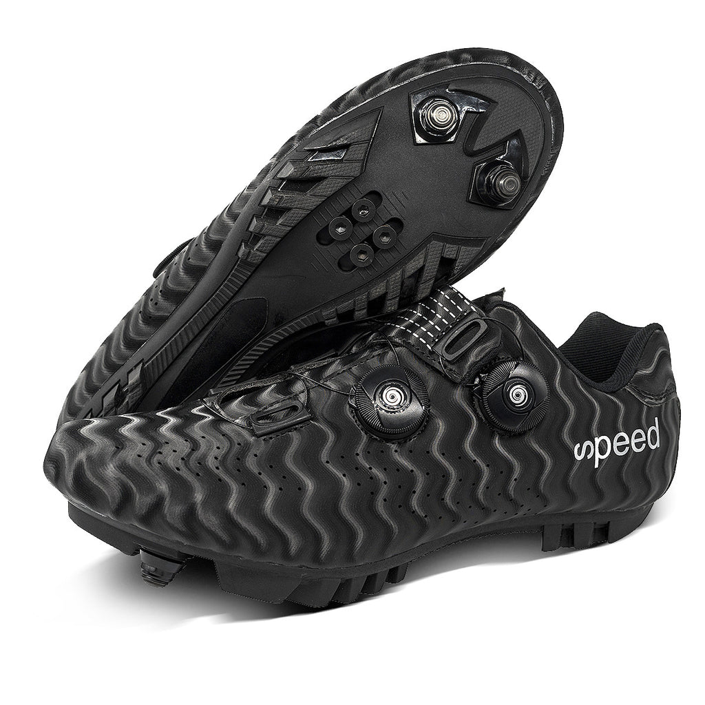 Factory direct road race outdoor cycling shoes double rotating buckle plus size foreign trade lock cycling shoes