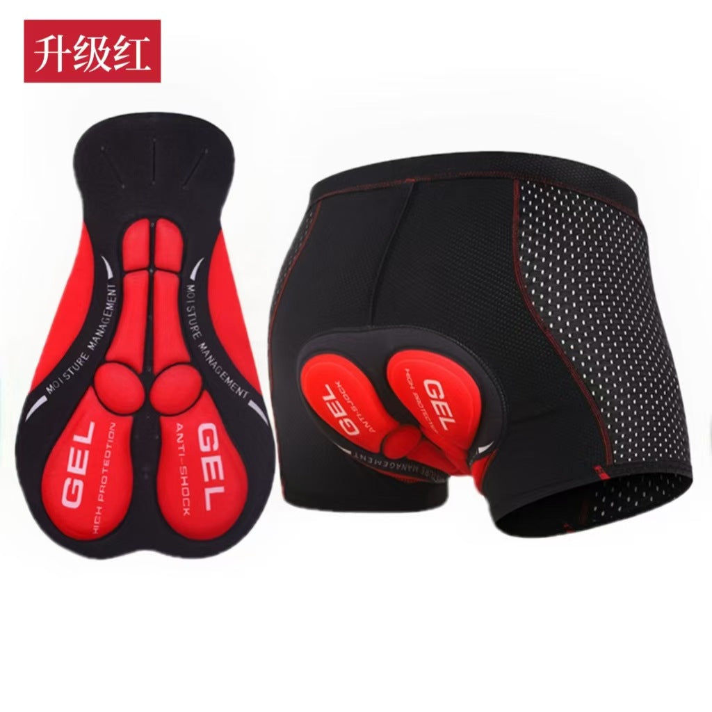 Cycling Underwear Shock-absorbing Silicone Mountain Cycling Pants Breathable Quick-drying Thickened Cushion Pants Riding Suit Cross-border