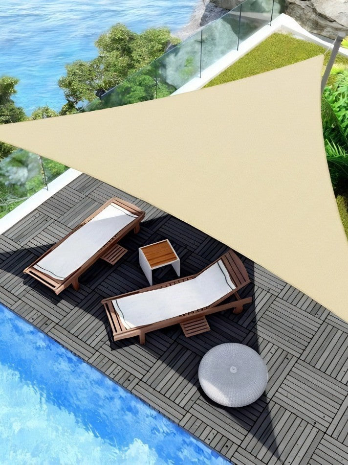 Cross-Border Canopy Tent Large Courtyard Sunshade Outdoor Camping Silver-Coated Triangular Canopy Pergola Awning