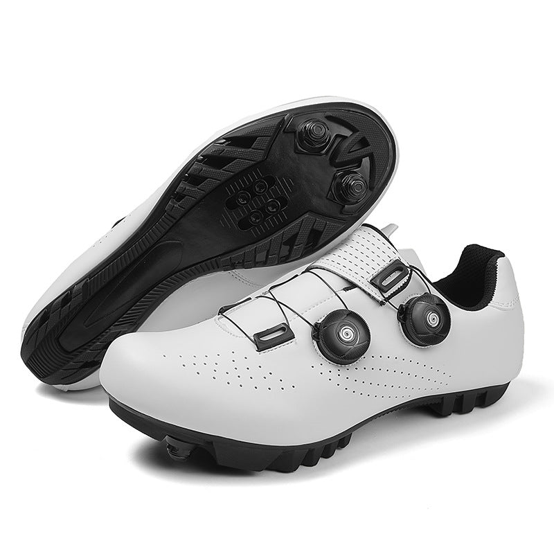 2108 New Road Car Lock Shoes suit Hard Bottom Bicycle Shoes Men's Outdoor Mountain Lockless Riding Shoes Women's Breathable