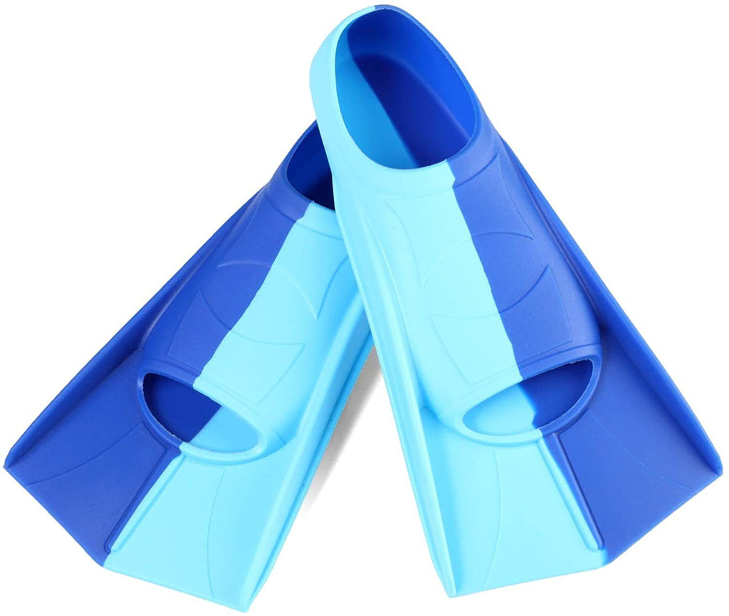 Swimming Fins for Men and Women Freestyle Breaststroke Silicone Short Fins for Adults and Kidsren Professional Lightweight Diving Training Feet