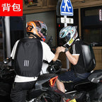 Personalized Motorcycle Cycling Backpack Large Capacity Can Hold Helmet Carbon Fiber Pattern Hard Shell Backpack Outdoor Large Space