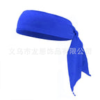 Men's and Women's Sports Hair Band Sweat Absorbent Headband Breathable Quick-drying Hair Band Solid Color Tennis Headband Strap Pirate Headband
