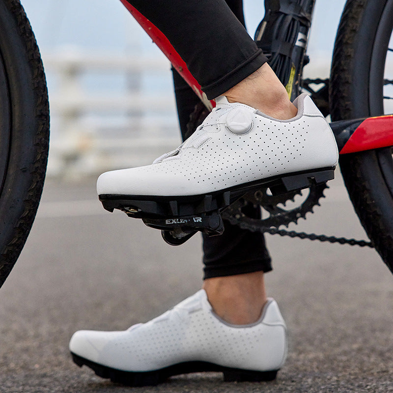 Cross-border supply of luminous color cycling shoes mountain road dual-use bicycle lock shoes professional mountain bike riding