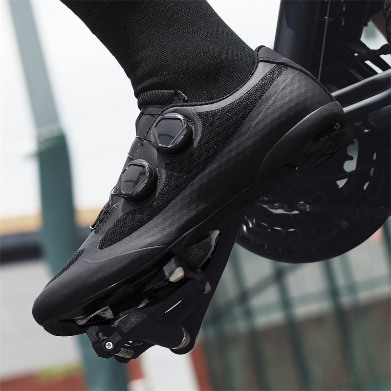 Cross-Border Foreign Trade Summer Breathable Mesh Cycling Shoes Cycling Shoes for Men and Women Road Bike Lock Shoes Bicycle Lock-Free Shoes