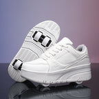 Student walking shoes four-wheel children's roller skating shoes men's and women's detachable ultra-light version shoes with wheels in stock wholesale