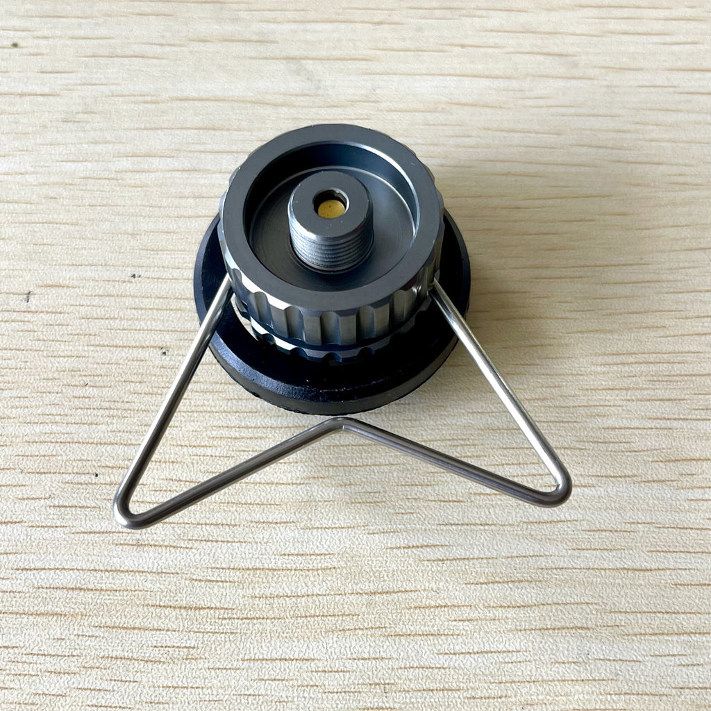 Outdoor multifunctional card furnace adapter butane long gas tank self-locking converter bracket camping stove adapter