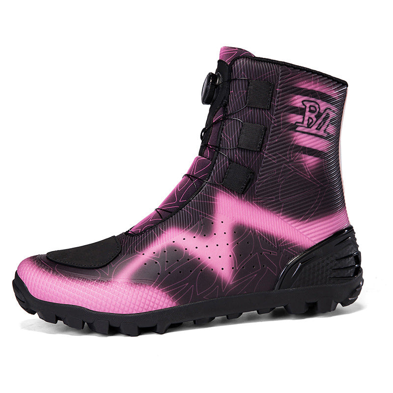 Motorcycle Boots Cross-Border Waterproof High-Top Men's Large Size Outdoor Motorcycle Riding Non-Slip Protective Wear-Resistant Motorcycle Shoes