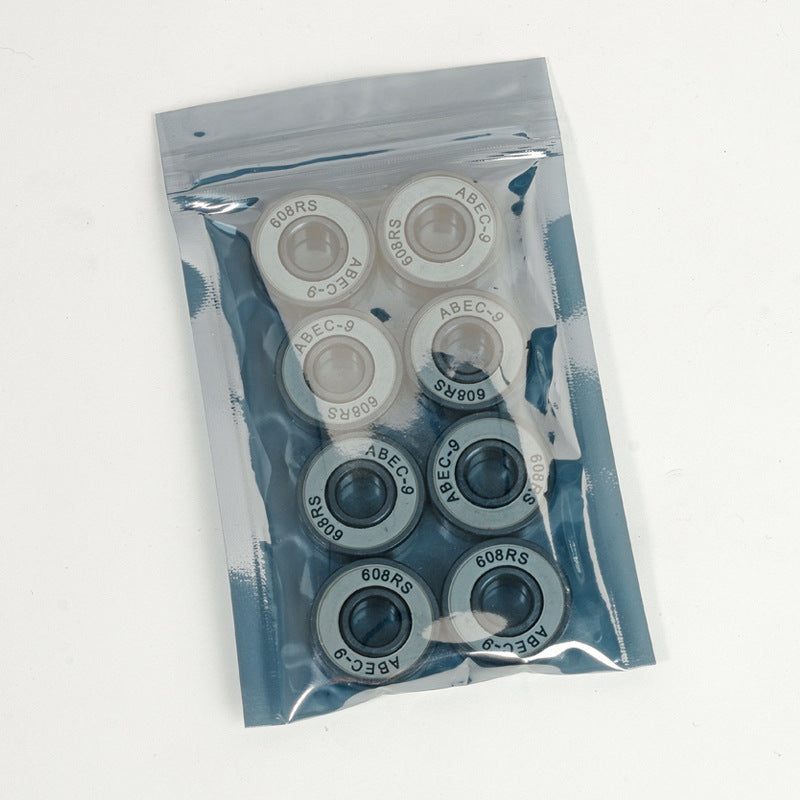 Double row skate wheels 608RS bearing silent skateboard roller skates universal chrome steel high speed color roller