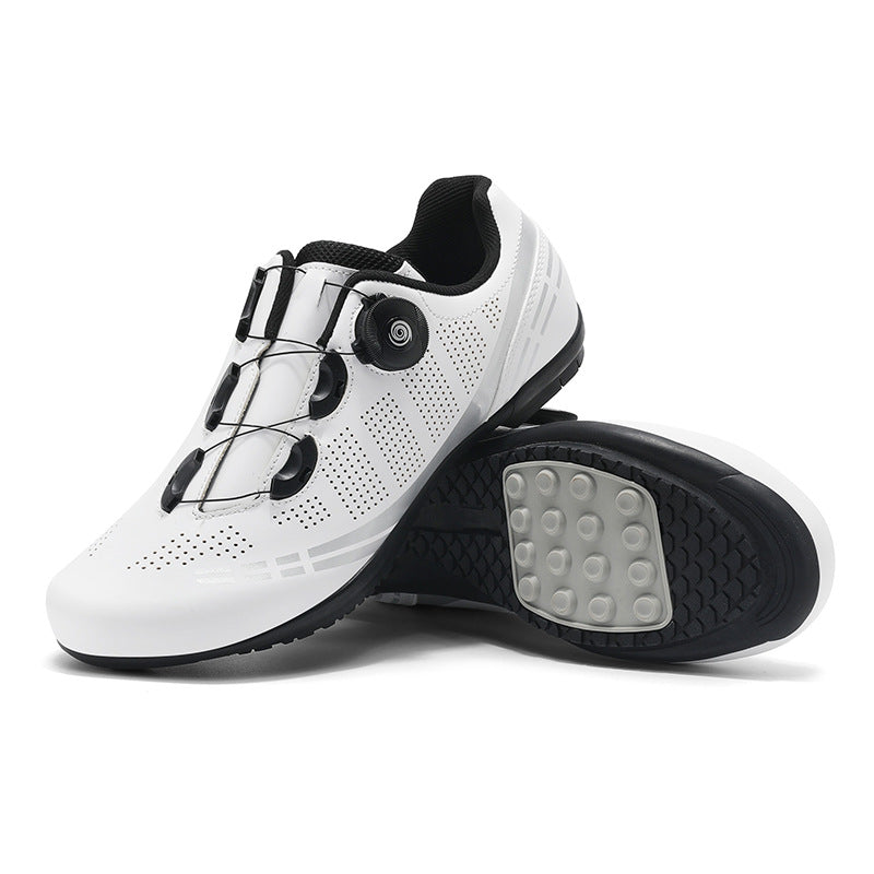 2025 New Road Bike Lock Shoe Set Hard-Soled Bicycle Shoes Lockless Cycling Shoes Power-Assisted Mountain Bike Lock Shoes for Men
