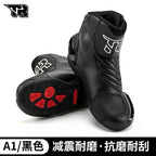 Hong Kong TR Motorcycle Riding Boots Men's Four Seasons Motorcycle High-top Racing Road Shoes Anti-fall Off-road Motorcycle Rally Boots