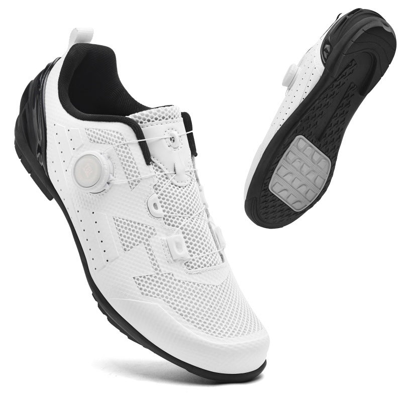Cross-border new mesh cycling shoes men's summer lockless mountain bike road bike lock shoes spinning batch
