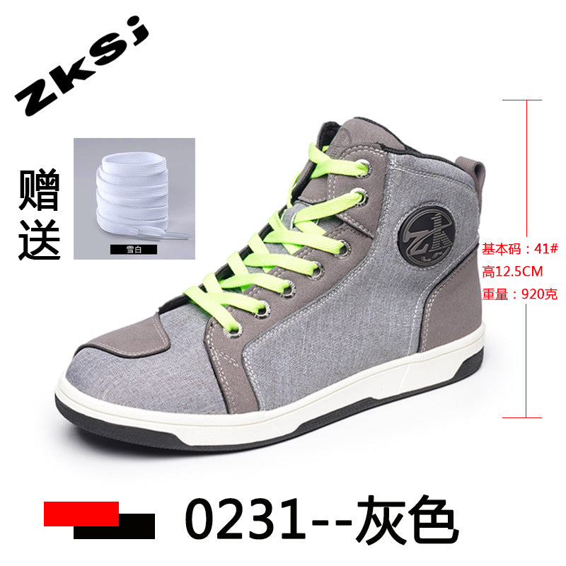 Cross-border motorcycle riding shoes motorcycle boots four seasons breathable anti-fall knight equipment road racing shoes parkour shoes four seasons