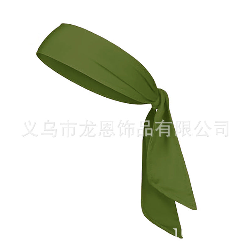 Men's and Women's Sports Hair Band Sweat Absorbent Headband Breathable Quick-drying Hair Band Solid Color Tennis Headband Strap Pirate Headband