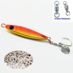 Spanish mackerel iron plate small fat man iron plate luya bait speed sink with sequin hook mackerel cannonball yellow bonito sea fishing shore throwing boat fishing