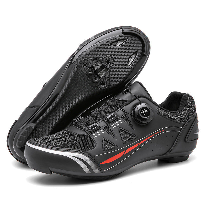 2023 Cross-border New Road Self-locking Riding Shoes Hard Sole Mountain Bike Shoes Power Bicycle Lock Shoes Men's Riding