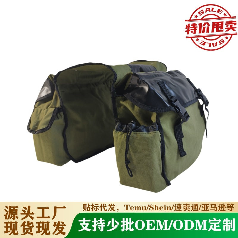 New Cross-Border Upgraded Bicycle Rear Bag, Mountain Bike Side Hanging Bag, Motorcycle Rear Seat Equipment Bag