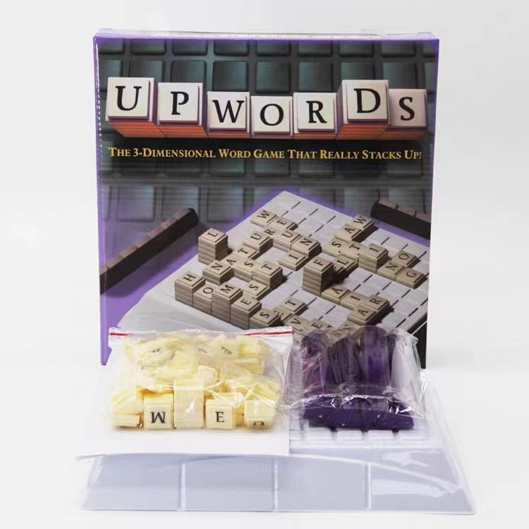 Children's English Chess English Alphabet Scrabble Girl Primary School Student Textbook Multiplayer Desktop Game Parent-Child Interactive Toy