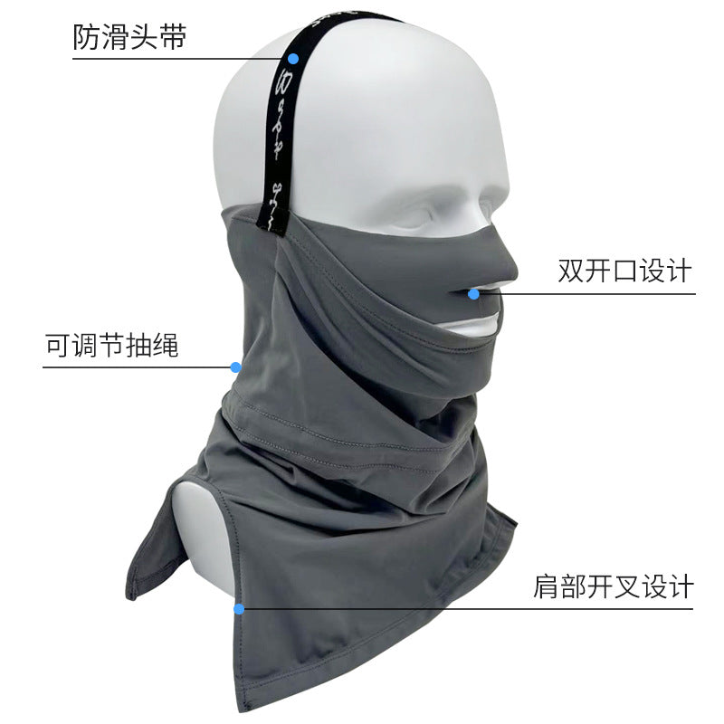 Winter Outdoor Ski Mask, Windproof, Professional Men's and Women's Warm Equipment, Windproof, Sandproof and Coldproof Cycling Hood, Breathable