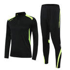 Autumn and Winter adult jersey competition team class uniform children's half zipper football uniform training uniform suit printed