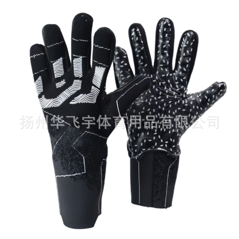 Ebay cross-border explosions high-end football gloves latex material non-slip wear-resistant training professional goalkeeper gloves breathable