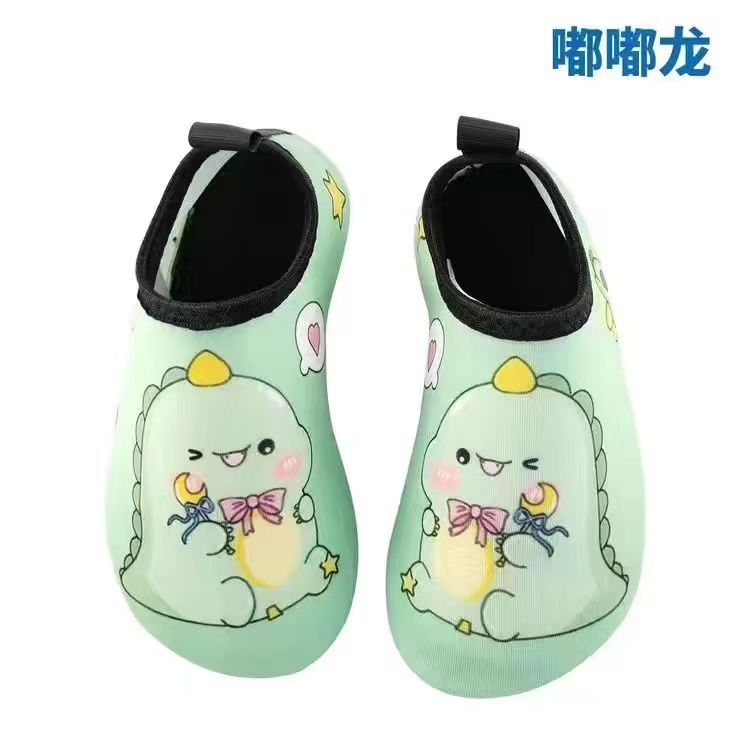 Cartoon Children's Beach Shoes Hard Sole Wading Shoes Diving Equipment Snorkeling Shoes and Socks Barefoot Swimming Shoes Diving Socks Quick-drying