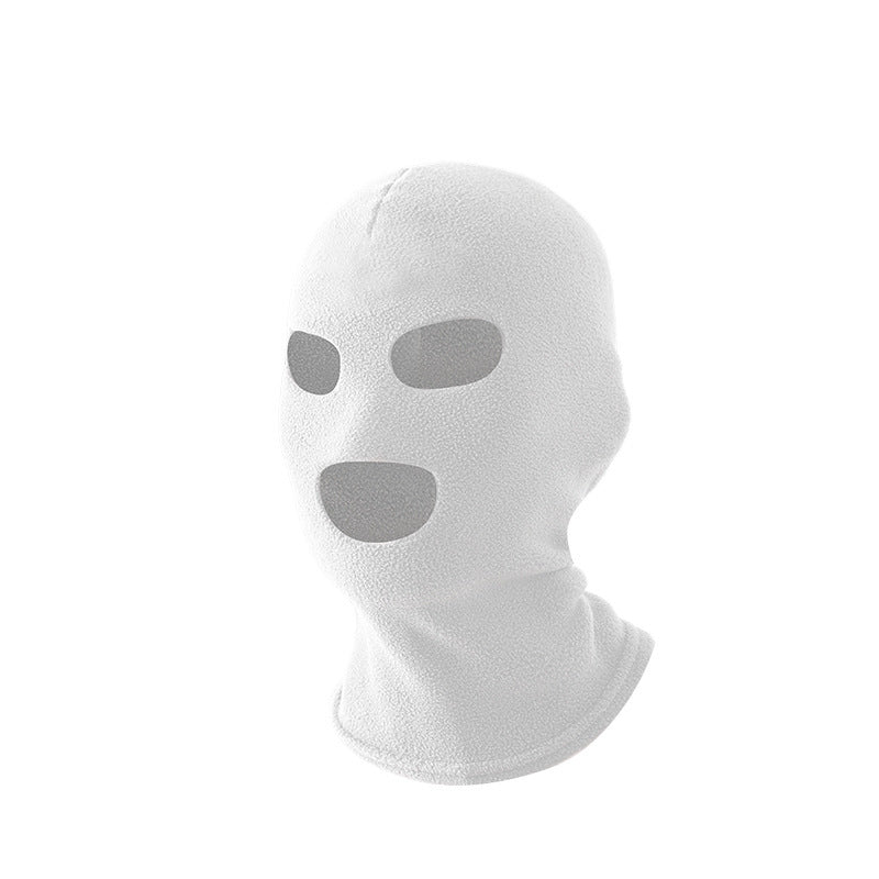 Fleece-Lined Winter Windproof and Warm Face Mask, Cold-Proof Face Protection for Skiing and Cycling, Neck Warmer, Hat and Earmuffs All-In-One Hat