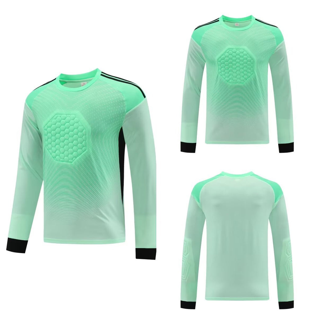 2025 football goalkeeper suit suit men's and women's competition dragon gate suit cross-border foreign trade children's competition breathable long sleeve summer