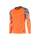 Football Goalkeeper Goalkeeper Uniform Suit Customized Men's Long-Sleeved Sponge Protective Jersey Gate Training Game Uniform Xunling
