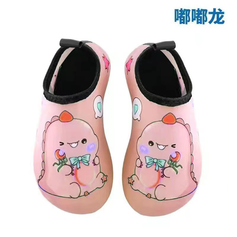 Cartoon Children's Beach Shoes Hard Sole Wading Shoes Diving Equipment Snorkeling Shoes and Socks Barefoot Swimming Shoes Diving Socks Quick-drying