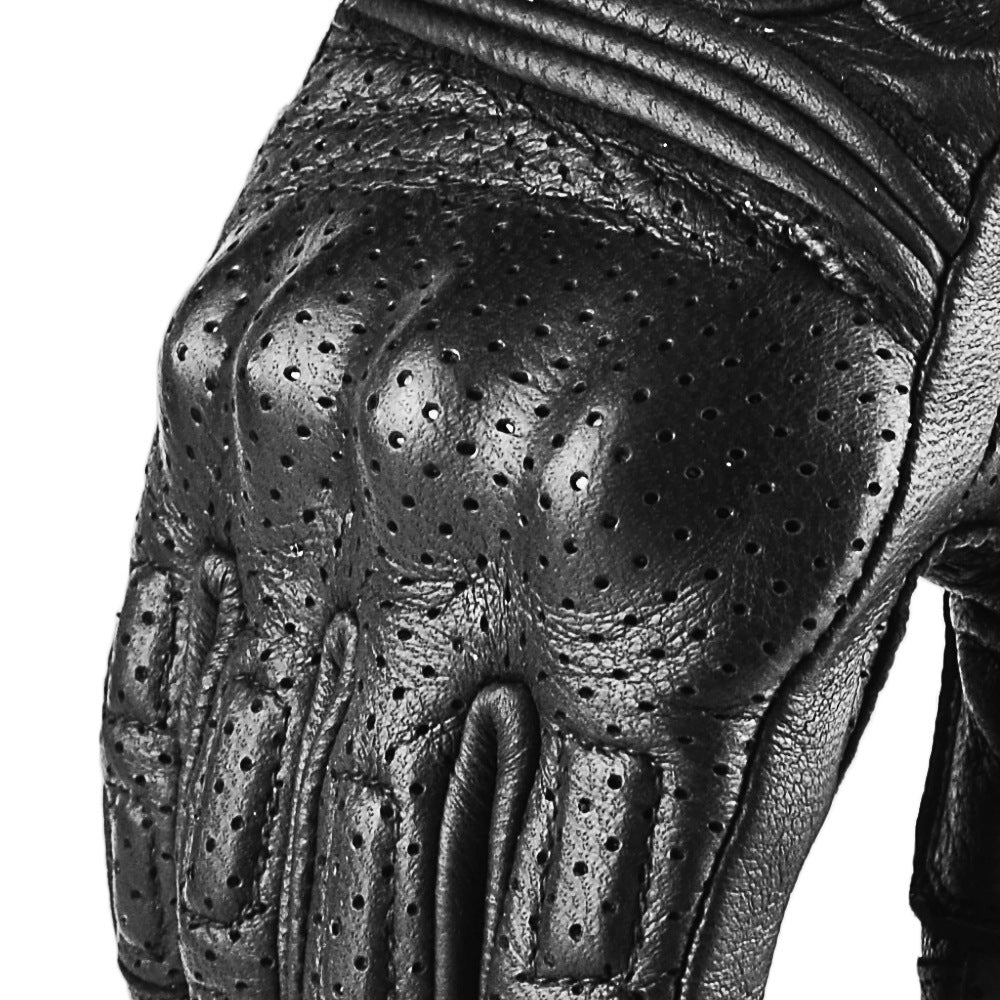 Motorcycle riding gloves leather autumn and winter retro warm anti-fall Knight motorcycle equipment Four Seasons windproof gloves