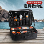 Fishing Gear Tool Bag Multifunctional Fishing Supplies Equipment Storage Box Thickened Fishing Gear Bag Fishing Tools Oxford Cloth Bag