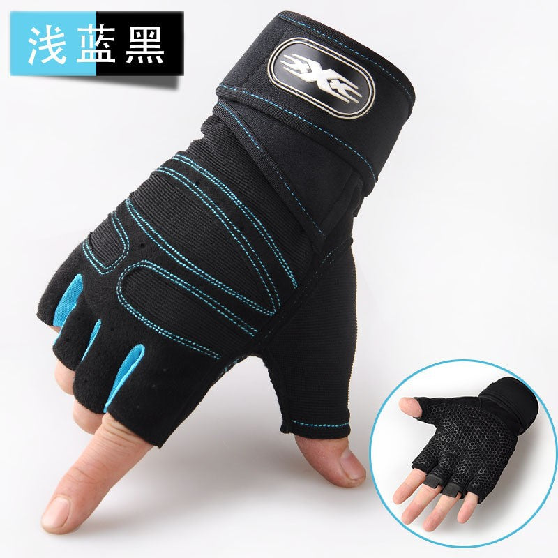 Fitness Gloves Half-Finger Men's and Women's Breathable Mesh Gym Sports Yoga Non-Slip Anti-Callousing Cycling Sports Gloves
