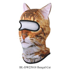 Amazon's New Product, Funny Outdoor Cycling 3D Animal Mask, Sweat-Absorbent and Cute Cat Series Sun Protection Hood