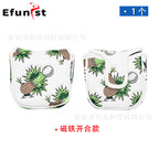 Golf club cover Square putter cover a variety of PU waterproof fabric inside thickened plush protective magnetic cap cover