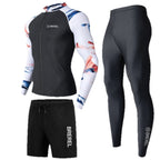 Sun Protection Swimsuit Men's Surfing Suit Split Quick-Drying Tight Jellyfish Suit Snorkeling Suit Wetsuit Full Body Long-Sleeved Trousers