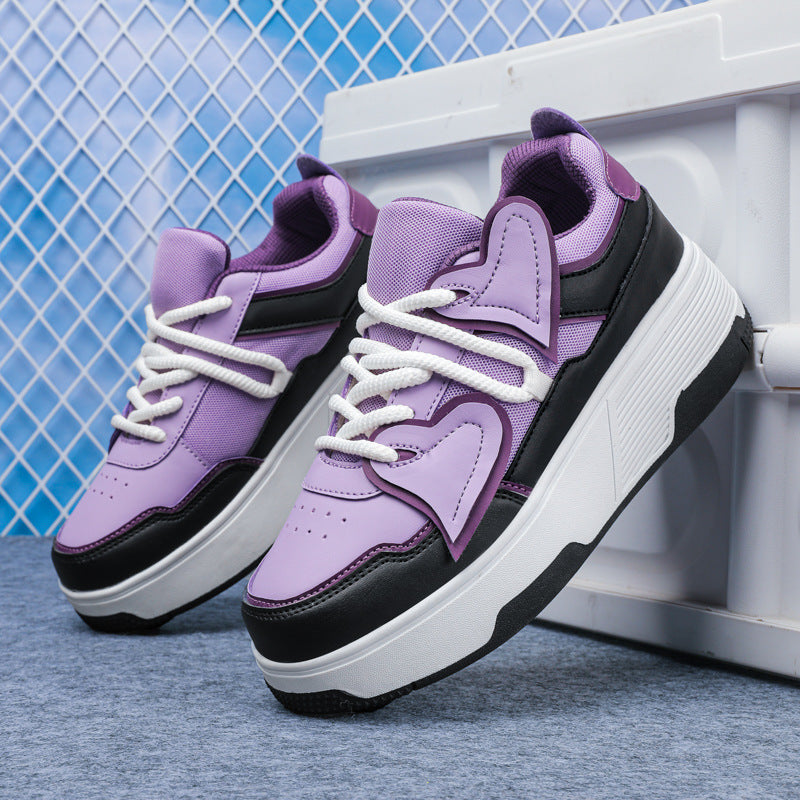 Factory Direct Sales New Children's Four-Wheel Heelys Shoes for Girls and Girls Invisible Roller Skates Cross-Border Student Roller Skating